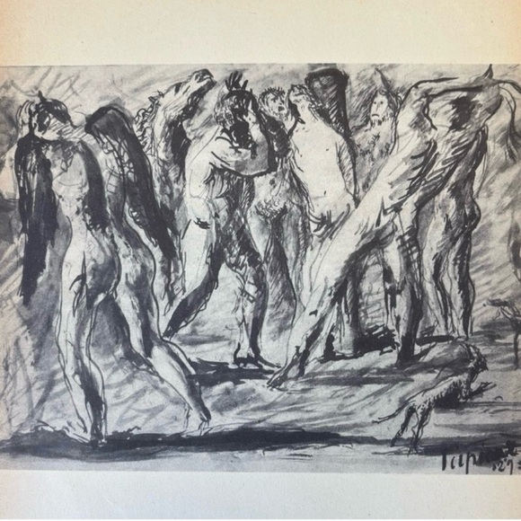 Gino Bonichi SCIPIONE 1929 Flagellation Fine Art Print Vintage Original Antique